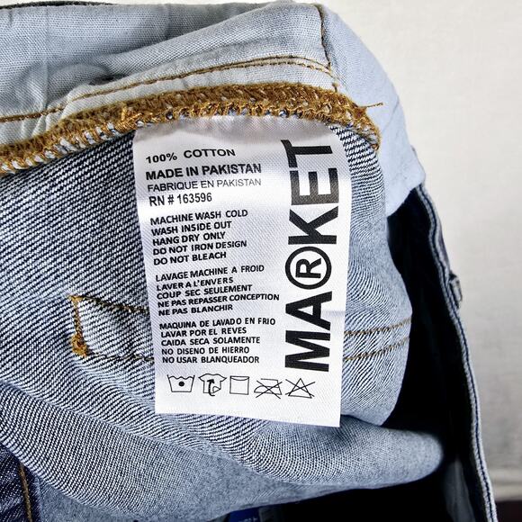 Chinatown Market Rose Parade Floral Straight Leg Jeans XL 36x30 Streetwear - Picture 7 of 14